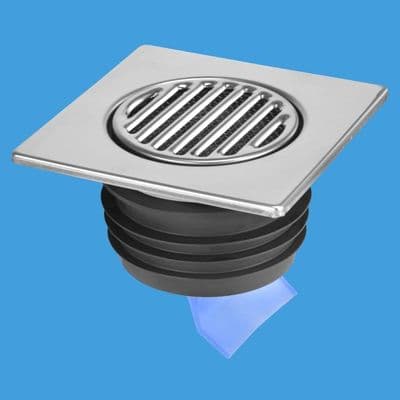 McAlpine Wet Room Tile with Non Return Valve to Pipe - 40000003