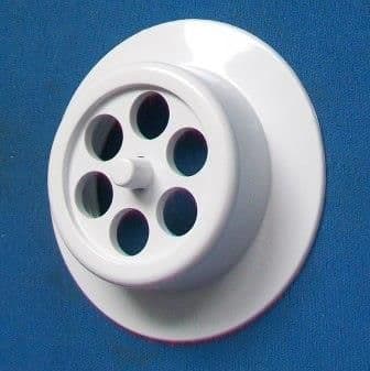 McAlpine White Plastic Bath Waste Overflow Grid - 39000050