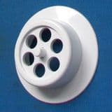 McAlpine White Plastic Bath Waste Overflow Grid - 39000050