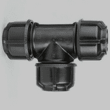 MDPE Alkathene 25mm Pipe Mains Water Equal Tee Piece - 20502544