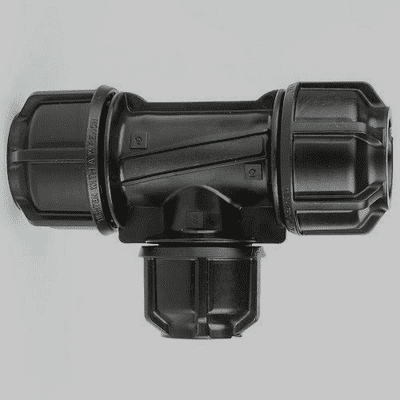 MDPE Alkathene 32mm x 32mm x 25mm Reducer Tee - 20502548