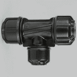 MDPE Alkathene 32mm x 32mm x 25mm Reducer Tee - 20502548