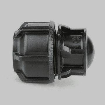 MDPE Alkathene 50mm Mains Water Pipe Stop End Cap - 20502508