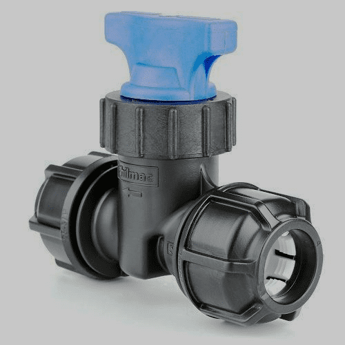 MDPE Alkathene Water Mains Stopcock Tap 25mm - 20502578