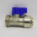 Metal Push Fit 15mm x 3/4 Appliance Valve - 07001921