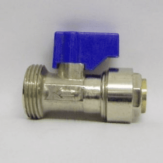 Metal Push Fit 15mm x 3/4 Appliance Valve - 07001921