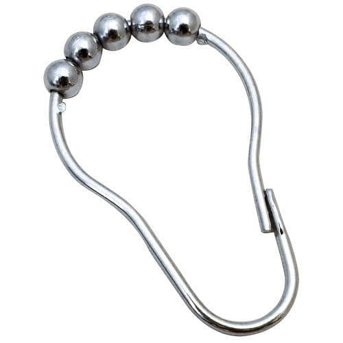 Metal Rollerball Shower Curtain Rail Rings 12 Pack - 50010963