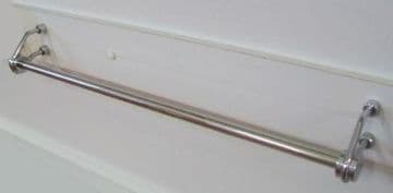 Metlex Mercury 24 inch Long Chrome Towel Rail - 01016129