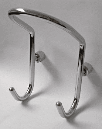 Metlex Mercury Chrome Double Bathroom Robe Hook - 01097019