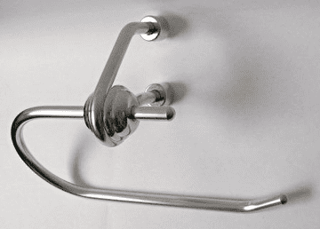 Metlex Mercury Chrome Stainless Steel Toilet Roll Holder - 01016128