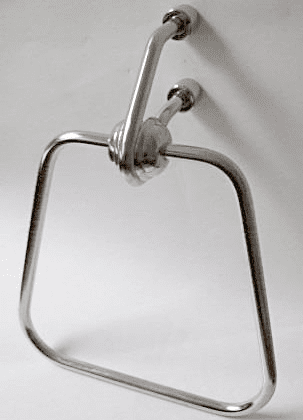 Metlex Mercury Modern Chrome Towel Ring Holder - 01016125