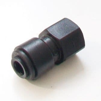 Mini Pushfit 1/4 inch BSP Female Iron to 6mm Pipe - 17000017