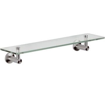 Minimal Inox Stainless Steel / Glass Bathroom Shelf - 01000058