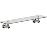 Minimal Inox Stainless Steel / Glass Bathroom Shelf - 01000058