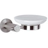 Minimal Inox Stainless Steel / White Soap Dish - 01000050