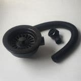 Mocha Kitchen Sink Basket Strainer Waste with Overflow -