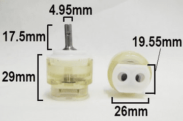 Monobloc 32mm Joystick Ceramic Tap Cartridge - 621ST123