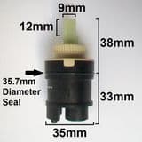 Monobloc 35mm Ceramic Disc Tap Cartridge Middle Seal - 62003069