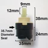 Monobloc 35mm Short Tap Cartridge Middle Seal - 62003068