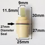 Monobloc Small 25mm Tap Cartridge Middle Seal - 62003067