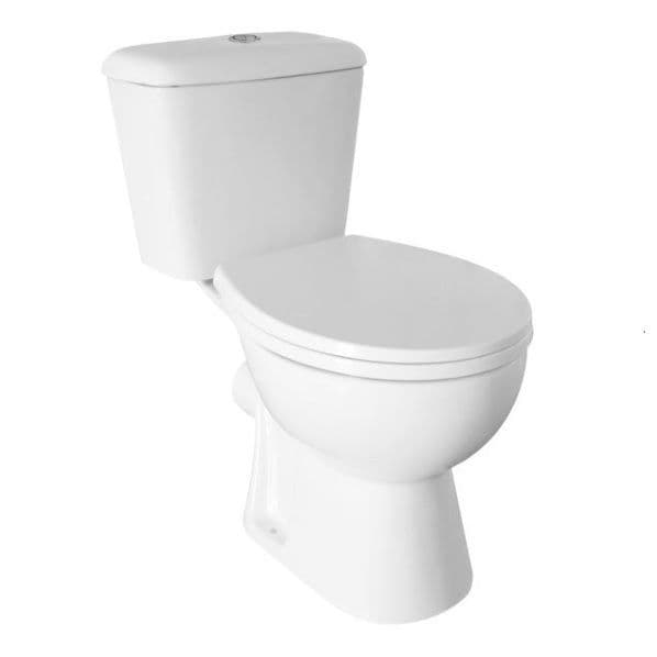Monty Close Coupled Toilet Pan, Cistern and Seat - 05SORPAN