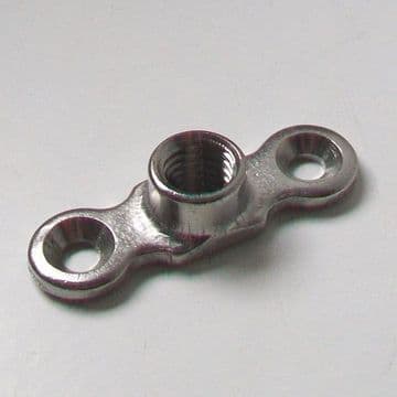 Munson Clip Back Plate Female Thread M10 Chrome - 07001304