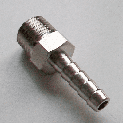 Nickel Plated Brass 1/4 inch BSP Male Hose Tail - 07000102