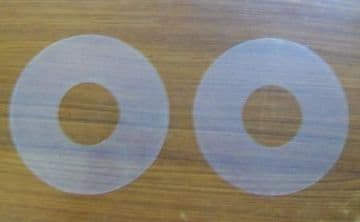 Old Shires Toilet Cistern Syphon Round Diaphragm Washers - PAIR