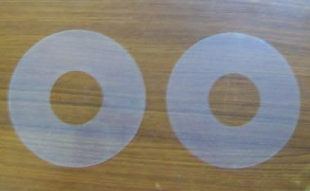 Old Shires Toilet Cistern Syphon Round Diaphragm Washers - PAIR