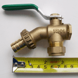 Outdoor Hose Union Lever Bib Tap with Backplate 15mm - 58093100