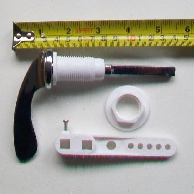 Paris Chrome Flat Front Toilet Cistern Lever - 08000410