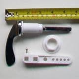 Paris Chrome Flat Front Toilet Cistern Lever - 08000410