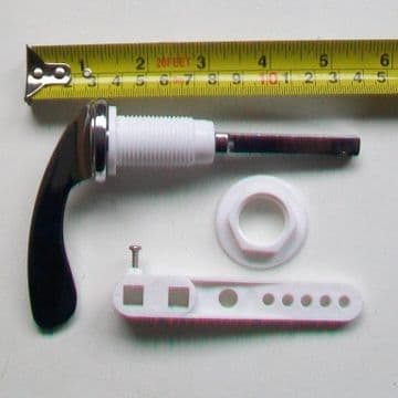 Paris Chrome Flat Front Toilet Cistern Lever - 08000410