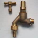 Pegler 1/2 Brass Lockshield Hose Union Bib Tap - 58093037