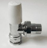 Pegler Belmont Angled Lockshield 3/4 Radiator Valve - 07001431