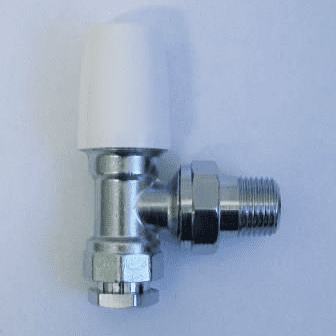 Pegler Belmont Angled Lockshield Radiator Valve 15mm / 1/2in - 07001421