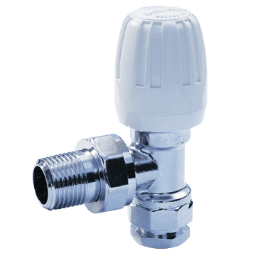 Pegler Belmont Angled Wheel Head Radiator Valve 15mm / 1/2 inch - 07001420
