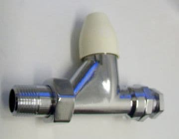 Pegler Belmont Straight Radiator Lockshield Valve 15mm / 1/2in - 07001441