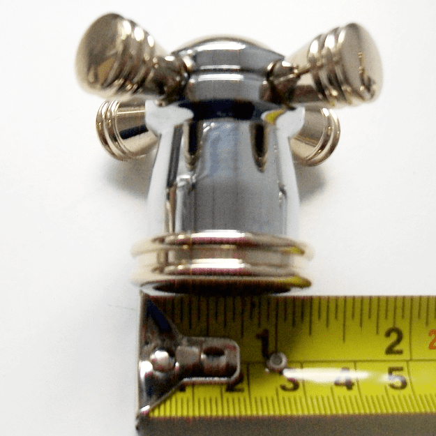 Pegler Biarritz Gold / Chrome Crosstop Basin Tap Heads 584X6005