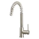 Pegler Chef Spring Pull Out Kitchen Tap Brushed Nickel - 584M3020