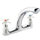 Pegler Mercia Cross Top Deck Kitchen Sink Mixer - 58462108