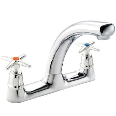 Pegler Mercia Cross Top Deck Kitchen Sink Mixer - 58462108