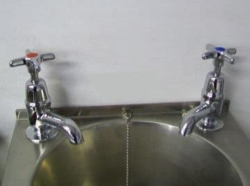 Pegler Performa Chrome Cross Top Utility Basin Taps - 5800430C/H