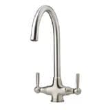 Pegler Rune Brushed Nickel Monobloc Kitchen Sink Tap - 584P1062