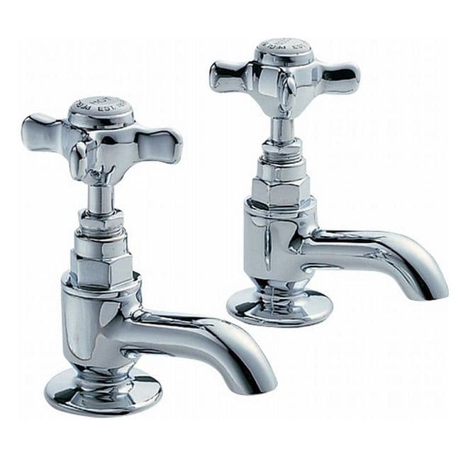 Pegler Sequel Bath Pillar Taps - Old Rising Head Type - 58081105