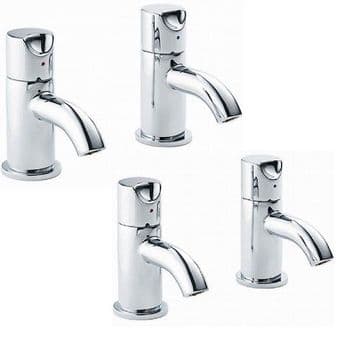 Pegler Slique Quarter Turn Basin and Bath Pillar Taps