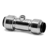 Pegler Tectite Chrome Push Fit 15mm Isolation Valve - 27911500