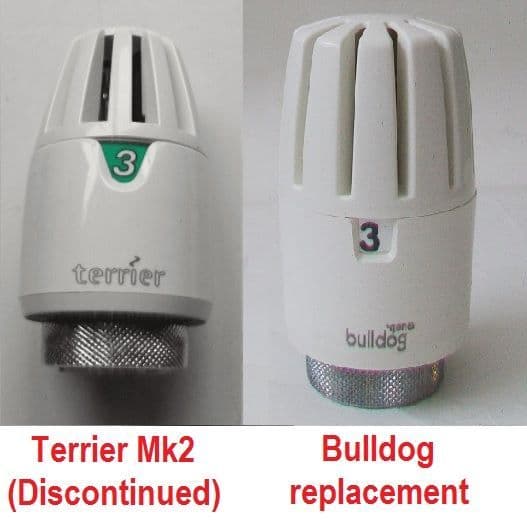 Pegler Terrier / Bulldog White TRV Radiator Valve Head - 07000730