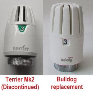 Pegler Terrier / Bulldog White TRV Radiator Valve Head - 07000730