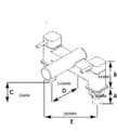 Pegler Traun 2 Tap Hole Bath Filler Tap - 584S5004